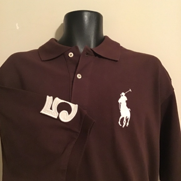 🔥🔥polo Ralph Lauren size XXL mint condition, brown polo - Picture 2 of 4